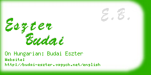 eszter budai business card